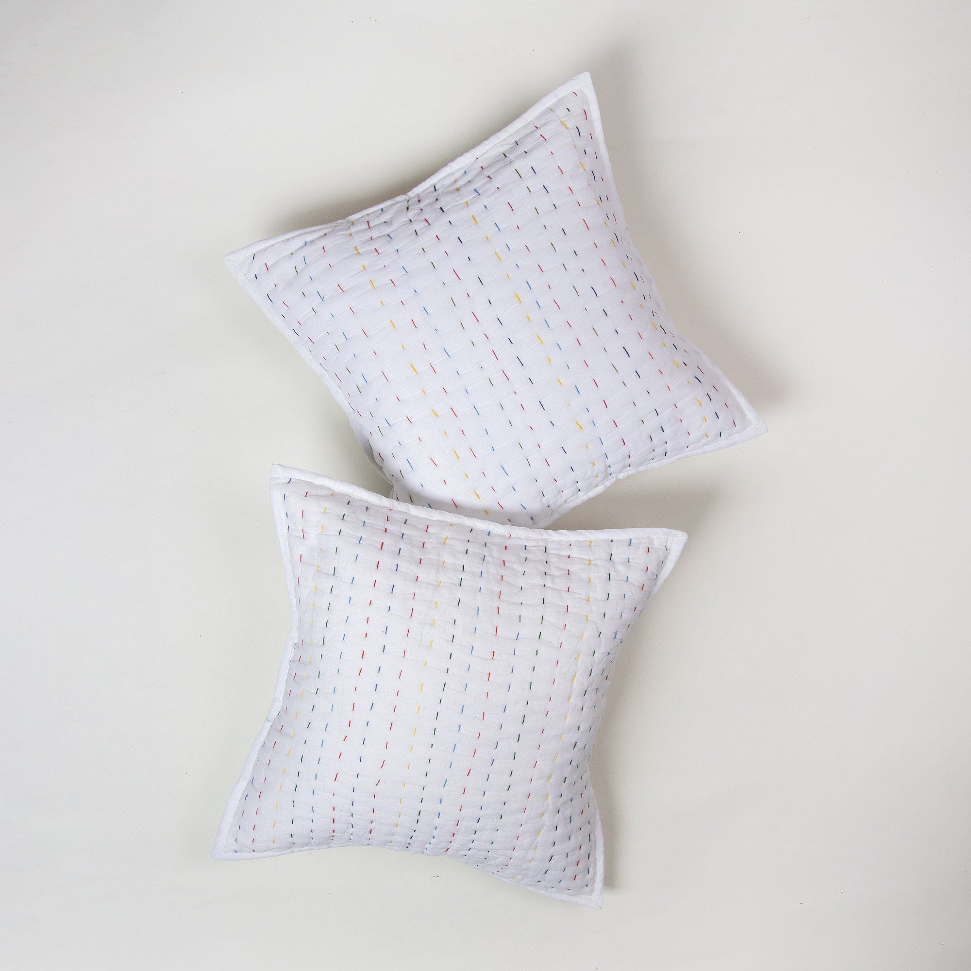 Premium Kantha Solid Sofa Cushion Covers